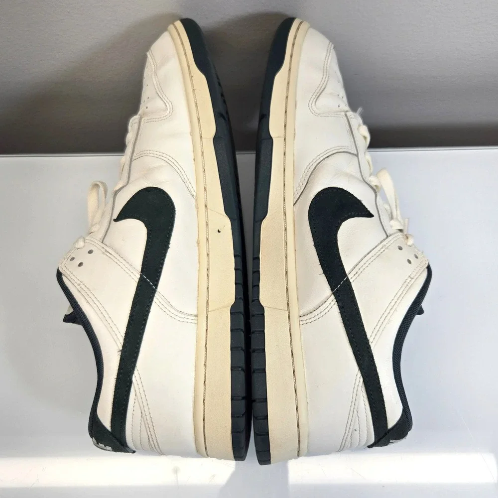 Nike Dunk Low Men's 12 Deep Jungle White Green Leather Sneakers Retro FQ8080-133
